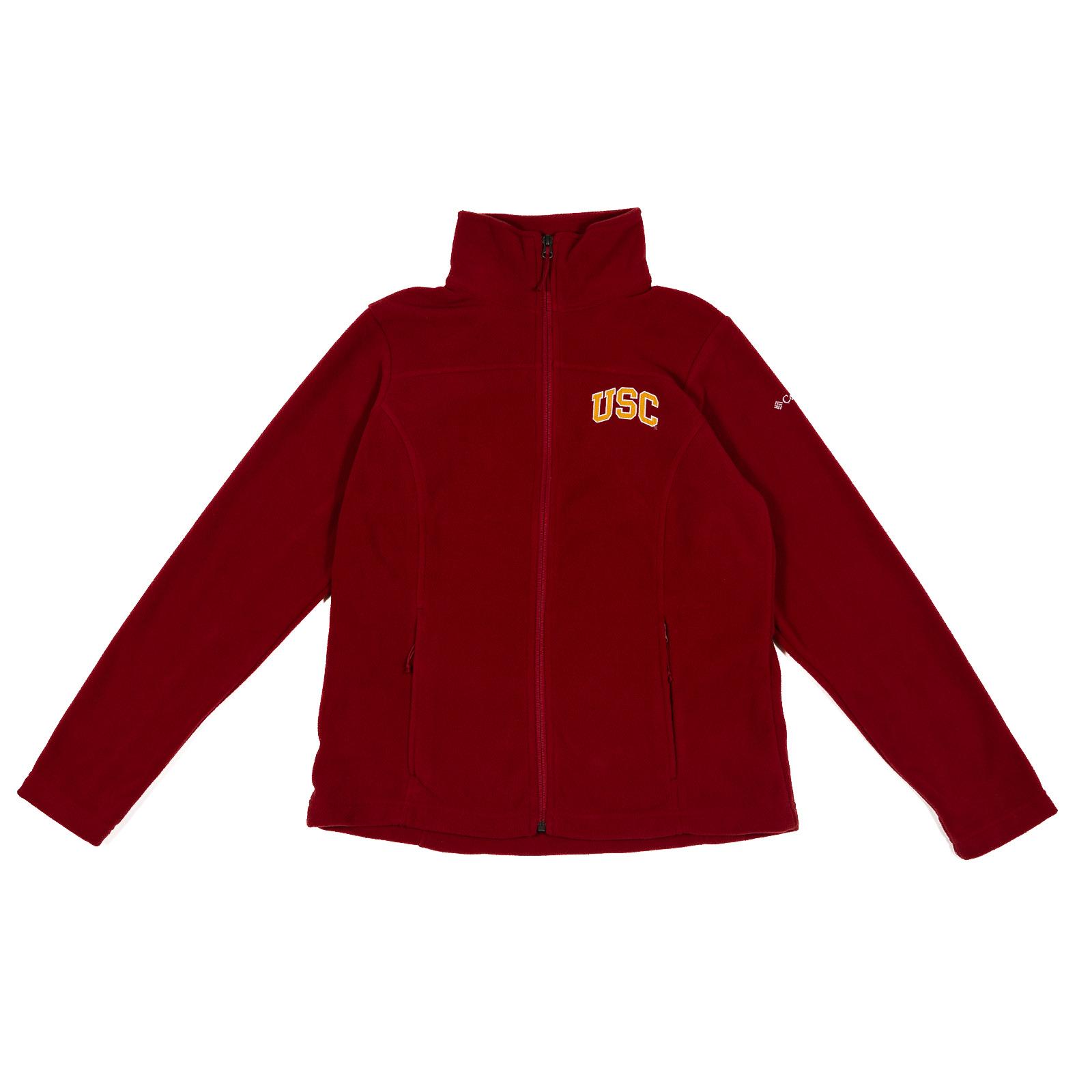 USC Womens Give & Go II Full Zip Fleece Jacket Cardinal image01
